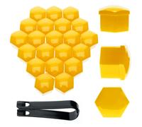 20x Radschraubenkappen 17mm SW 17 Radschrauben Radmuttern Abdeckkappen Gelb