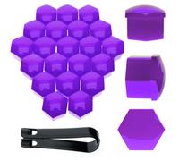 20x Radschraubenkappen 17mm SW 17 Radschrauben Radmuttern Abdeckkappen Violett