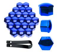 20x Radschraubenkappen 19mm Radschrauben Radmuttern Abdeckkappen Blau Metallic