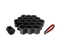 20x Radschraubenkappen Abdeckkappen für Radschrauben Radmuttern SW 17 Schwarz