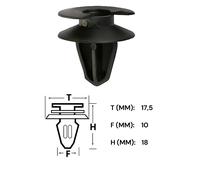 20x Türverkleidung Clips Befestigung Klips Halter für Opel Ford Peugeot schwarz