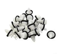 20x Türverkleidungsclips mit für Ford W713297-S300, Kunststoff | Ersatz Clips für weiß 16mm/22mm Kopfdurchmesser, 11mm Schaftdurchmesser 17mm Länge, Innenraum Türpanel Befestigung