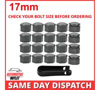20x17mm Glänzend Grau Radmutter Abdeckung Für Opel Corsa Crossland Insignia Nova