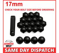 20x17mm Glanz Schwarz Radmutter Abdeckung Für Opel Corsa Crossland Insignia Nova