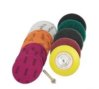 21PCS Headlight Restoration Kit 3" Sanding Pads Drill | 21-piece complete set; 3-inch size; paper base material; reusable sanding discs; glue plate and adapter included