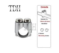 (22 mm Chrom) Motorrad 22 mm 25 mm Lenkerschalter Blinker Licht Hupe Handsteuerung 2/3-Tastenschalter
