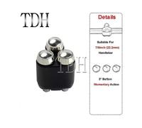(22 mm schwarz Chrom-a) Motorrad 22 mm 25 mm Lenkerschalter Blinker Licht Hupe Handsteuerung 2/3 Taste