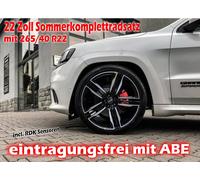 22 Zoll Alufelgen Kompletträder Sommerfelgen Jeep Grand Cherokee 265/40 R22 RDKs