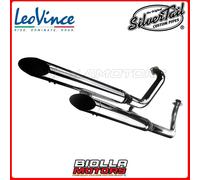 2244 AUSPUFF SILVERTAIL YAMAHA XVS 1100 DRAG STAR 2002 - K02 CHROMED STEEL 4T b