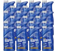 4 (4x1) Liter MANNOL Outboard Marine 2-Takt Mischöl
