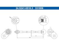 ATE Bremsschlauch 24524105103 für TOYOTA