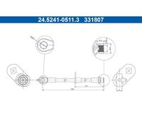 ATE Bremsschlauch 24524105113 für TOYOTA