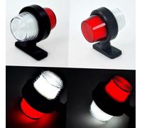 24/7 AUTO 12/24V Rot Weiß LED Neon Seitenmarkierungsleuchten für Lkw Anhänger Fahrwerk Bus Van 4 Teile