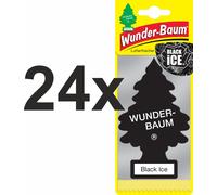 Wunderbaum Autoduft Lufterfrischer, Black Ice, Duftkarte