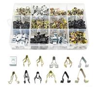 240 teiliges Metall Clip Set zur KFZ Montage inkl. 12 Clip Varianten für Innenverkleidung, Kofferraumverkleidung und Karosserieverkleidung Befestigung in der Kfz-Reparatur
