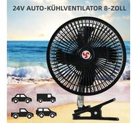 24V 8” Ventilator Lüfter Kühler Auto PKW KFZ LKW Traktor Zigarettenanzünder,