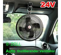24V Auto Ventilator Lüfter Kühler für KFZ LKW Bus Traktor Zigarettenanzünder 8