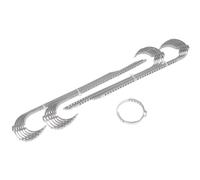 24x SCHELLEN für ACHSMANSCHETTEN 60-124 mm OHRSCHELLEN LANG KLEMMSCHELLEN 9mm