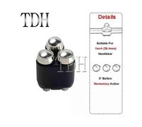 (25 mm schwarz Chrom-a) Motorrad 22 mm 25 mm Lenkerschalter Blinker Licht Hupe Handsteuerung 2/3 Taste