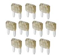 25A KFZ Mini Sicherungen - 10 Stück Set für 5V 12V 24V 32V | 11mm Größe | Stecksicherungen für Boot, Motorrad, Wohnmobil & Roller | Autosicherungen als Flachsicherungen Ersatzsicherungen - Weiß