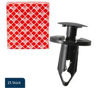 25x febi Clips Klemme Spreizniete Befestigungsclips für FORD OPEL RENAULT VW