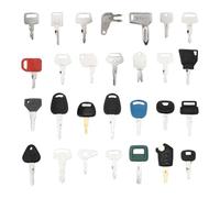 28 Stück Zündschlüssel Set, Ersatz Zündschlüssel Baumaschinen Schlüssel Set Traktor Zubehör Universal Baumaschinen Schlüssel Motor Excavator Construction Machinery Key Set