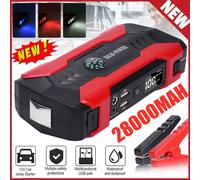 28000mAh PKW KFZ Auto Starthilfe Jump Starter Ladegerät Booster Power Bank 12V