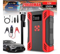 29600mAh Auto KFZ Starthilfe Jump Starter 12V Ladegerät Booster Power Bank PKW