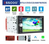 2DIN Autoradio Mit CD DVD Player MP3 USB Bluetooth FM AUX Eingang Radio Doppel