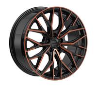 2DRV WH37 Schwarz Kupfer Hochglanzpoliert Alufelge 19 Zoll ET48 5x112 ML66,6