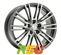 2DRV WH18 daytona grau hochglanzpoliert 8.5x19" ET45 LK5 112 ML 66.6 Alufelge...