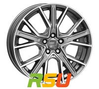 2DRV WH34 daytona grau hochglanzpoliert 8.5x19" ET45 LK5 112 ML 66.6 Alufelge...