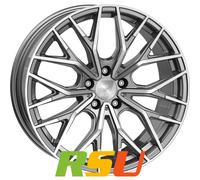 2DRV WH37 daytona grau hochglanzpoliert 8.5x19" ET40 LK5 112 ML 66.6 Alufelge...