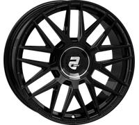 2DRV WH43 Schwarz Glänzend Lackiert Alufelge 20 Zoll ET40 5x114,3 ML72,6