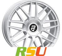 2DRV WH43 Race Silber Lackiert Alufelge 20 Zoll ET40 5x112 ML66,6