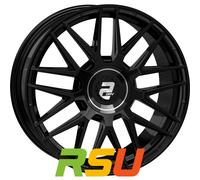 2DRV WH43 Schwarz Glänzend Lackiert Alufelge 20 Zoll ET30 5x112 ML66,6