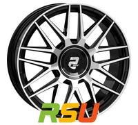 2drv WH43, 8.5x20 5/112 ET30, schwarz Front poliert