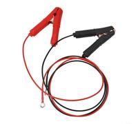 2er-Pack für Batterie für Krokodilklemmen-Verlängerungskabel, 30 A Sicherung, geschützter Schnellspanner-Adapter zum Autoladen, rot und schwarz (1 m)