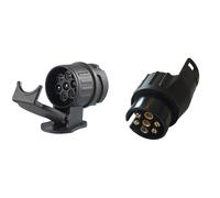 2er Set Anhänger Adapter 13 auf 7 polig und 7 auf 13 poliger Stecker Steckdose