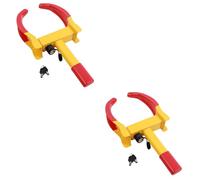 2er Set Radkralle Parkkralle mit Sicherheitsschloss, Reifenbreite 17-27,5 cm,...