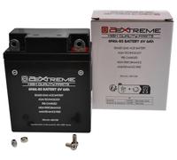 2EXTREME Batterie 6N6L-BS 6V, 6Ah AGM wartungsfrei, 97x55x115mm kompatibel mit Honda CB 125, SL 125, XL 250, kompatibel mit Yamaha DT 125 175 250 400, XT 500,
