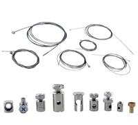 2EXTREME Bowdenzug Reparaturset - Gaszug Schaltzug Kupplungszug Bremszug - universelles Seil Kabel Set für Roller Motorrad Fahrrad - Ersatz & Wartung