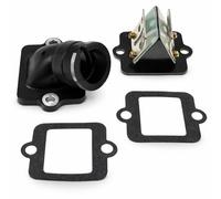 2EXTREME Membranblock Ansaugstutzen Set 23mm mit Membranblock Glasfaser + Dichtungen - kompatibel mit Piaggio NRG TPH Zip SP Gilera Runner Stalker Typhoon Aprilia SR50