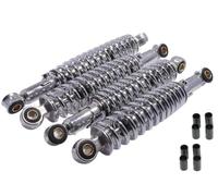 2EXTREME Tieferlegung SET 4 Stoßdämpfer Satz Chrom 240mm + 260mm kompatibel für Simson Schwalbe KR51