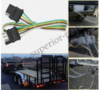 2Fuß 4Pin Stecker 18AWG Flachkabel Stecker Anhänger Licht Kabelbaum Verlängerung