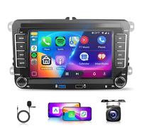 2G&64G 7" Android Autoradio Für VW Golf 5 6 Polo Passat Skoda Touran Tiguan Seat mit Carplay Android Auto Wireless,2 USB,Touchscreen Bluetooth EQ/RDS/FM Radio,WiFi Navi/AHD Rückfahrkamera/CANBUS