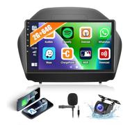2G+64G CAMECHO Android 13 Autoradio für Hyundai IX35 2010-2015 mit Navi Carplay Android Auto,Doppel Din Radio mit 10 Zoll Bildschirm Bluetooth FM/RDS Mirror Link+Rückfahrkamera