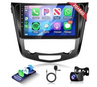 2G+64G Wireless Carplay Android 13 Autoradio 2 Din für Nissan Qashqai J11 X-Trail T32 2013-2017 10 Zoll Autoradio mit Android Auto Navi GPS WiFi Mirror Link Bluetooth FM/RDS/DAB/EQ/SWC Rückfahrkamera
