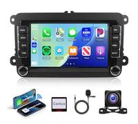 2G+64G Wireless Carplay Android 13 Autoradio für VW Golf 5 6 Passat Polo Tiguan Touran Caddy Skoda SEAT 7 Zoll Autoradio mit Android Auto GPS Navi WiFi Mirror Link Bluetooth FM/RDS/SWC Rückfahrkamera