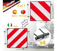2-in-1 Warntafel Warnschild für hinten Spanien Italien 50x50cm Für Fahrradträger